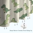 thumbnail image 6 of Cartoon Dinosaurs Shower Curtain 72"x84" ,Bathroom Decorative Shower Curtains Set with 12 Hooks,Modern Waterproof Washable Shower Curtain, 6 of 6