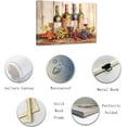 thumbnail image 2 of ZHONGYUTONG Kitchen Wall Art Grapes and Wine Picture Fresh Fruits Canvas Prints for Kitchen Restaurant Dining Room Decor Framed (16.00" x 24.00"), 2 of 6