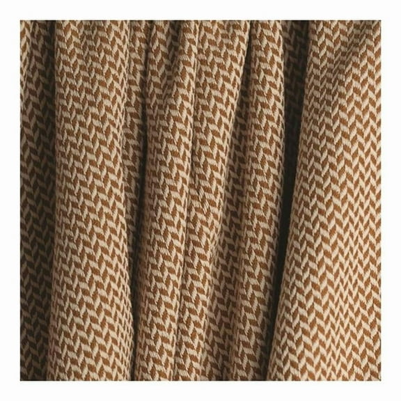 Manual Woodworkers & Weavers 46 x 67 in. Lattice Throw, Bronze & White