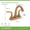 thumbnail image 7 of Symmons SLC5512PP Elm 1.0 GPM Centerset Bathroom Faucet - Chrome, 7 of 7
