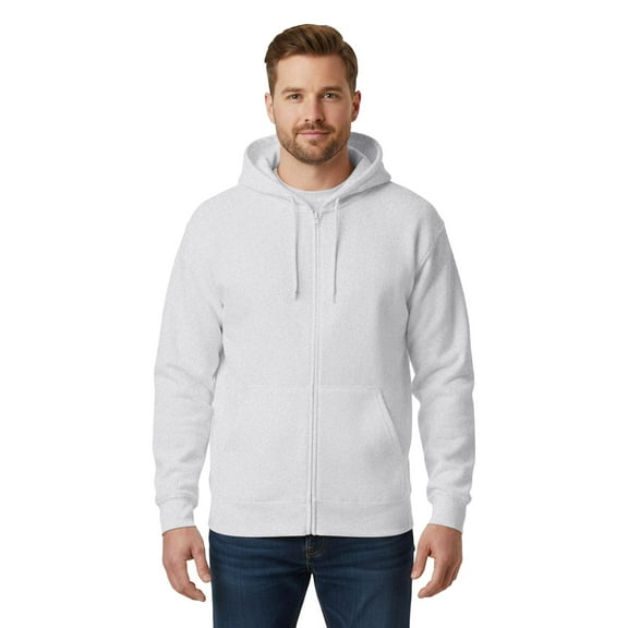Gildan Heavy Blend Hooded Sweatshirt, Men's Classic Fit Fleece Pullover Hoodie, Ash, S