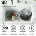 thumbnail image 5 of VIGO 25 in. Silicone Kitchen Sink Protective Bottom Grid For Single Basin Sink in Gray, 5 of 6