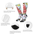 thumbnail image 6 of Balery Funny Christmas Gnome Printed Novelty Socks Men's Women's Crew Socks Sports Socks Knee High Socks Cotton Socks Quirky and Cool Socks, 6 of 9