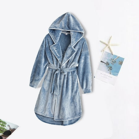 

Underwear For Women For Women Flannel Bathrobe Thickened Men S Coral Velvet Nightgown Long Home Clothes