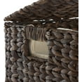 thumbnail image 5 of XgoodX Large Laundry Hamper with Lid and Removable Liner Bag - Espresso, Woven Water Hyacinth Rectangular Laundry Basket Sorter for Clothes and Towels, 5 of 7