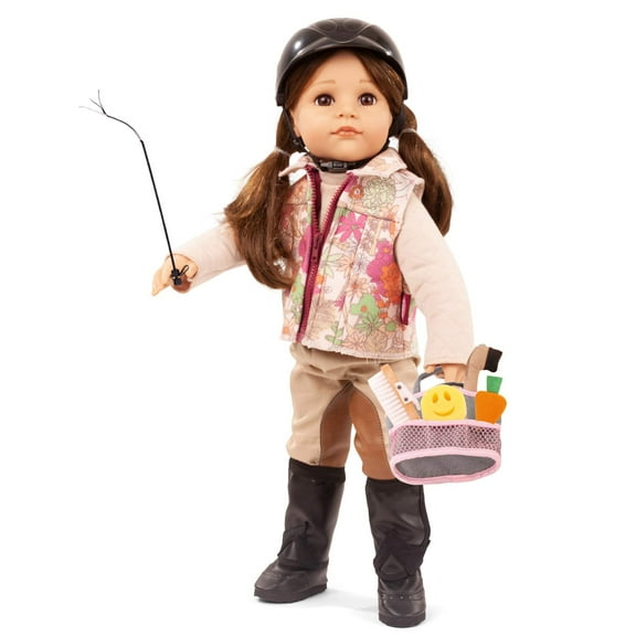 Gotz: Hannah Loves Horseback Riding - 19.5" Standing Poseable Doll, Equestrian Outfit & Helmet, Horse Grooming Accessories, Collectible Toy, Kids 3 
