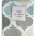 thumbnail image 4 of Serafina Home Fabric Shower Curtain for Men or Women: Earth Tones of Brown, Taupe, Slate Blue and Aqua (Brown, Turquoise, Beige, Taupe, Grey, White), 4 of 6