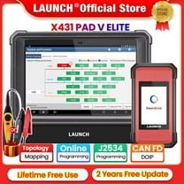 LAUNCH X431 PAD 5 ELITE SmartLink C Car Diagnostic Tools J2534 CAN FD Online ECU Programming Coding Auto OBD OBD2 Scanner PAD V