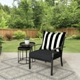 Better Homes & Gardens 45" x 24" Black Stripe Rectangle Outdoor 2Piece