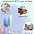 thumbnail image 4 of Cepillo para guantes de aseo para gatos, cepillo autolimpiante para mascotas de pelo corto y largo, cepillo de baño para perros para mudar y arreglar, 4 of 5