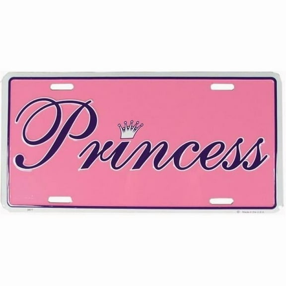 Pink Princess License Plate