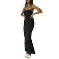 thumbnail image 4 of Coduop Women Sleeveless Bodycon Long Dress Spaghetti Strap Low Cut Maxi Dress Backless Party Dress, 4 of 9