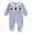 Blue, variant on 0-3 Months Infant Jumpsuit Fall Baby Boy Footie Romper Jumpsuit Footed Clothes Knit Outfit Long Sleeve Newborn Fall Winter Clothes,Green Jumpsuit One-Piece Jumpsuit