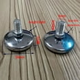 thumbnail image 3 of BE-TOOL 2/4Pcs Furniture Legs Cabinet Sofa Feet for Chair Table Iron Universal Adjusting Foot Silver, 3 of 5