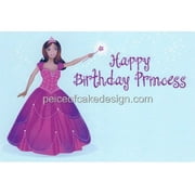 Happy Birthday African American Princess ~ Edible Image Cake Topper