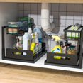 thumbnail image 1 of Double-Layer Under-Sink Storage - Newly Designed 2024 Model | Convenient Organizer for Kitchen, Bathroom & Living Room | Space-Saving Cabinet Organizer, 1 of 4
