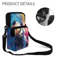 thumbnail image 5 of Eheartsgir Watercolor Panda Print Crossbody Bags, 2 Layer Zipper Polyester Shoulder Pouch for Travel and Hiking, Messenger Bag, 5 of 7