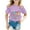 Purple, variant on WOYY Toddler Girls Last Day of School Tshirt Letter Print Short Sleeve Loose Soft T Shirt