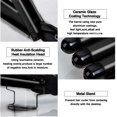 thumbnail image 2 of Three Barrel Curling Iron with Tourmaline Ceramic Coating, Fast Heating 60s Hair Waver, Black, 2 of 4