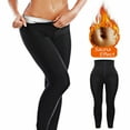 thumbnail image 2 of Women Sauna Leggings Sweat Pants High Waist Slimming Hot Thermo Compression Workout Fitness Exercise Tights Body Shaper, 2 of 9