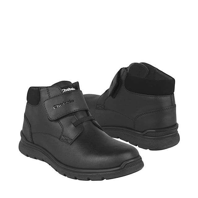 BOTINES NIÑO CHABELO C25-A PIEL NEGRO CHABELO C25-A