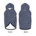 thumbnail image 2 of Dog Hoodie Pet Clothes Polka Dot Navy Pattern Sweater Sweatshirts Pullover Coat for Large Medium Dogs XX-Large, 2 of 6