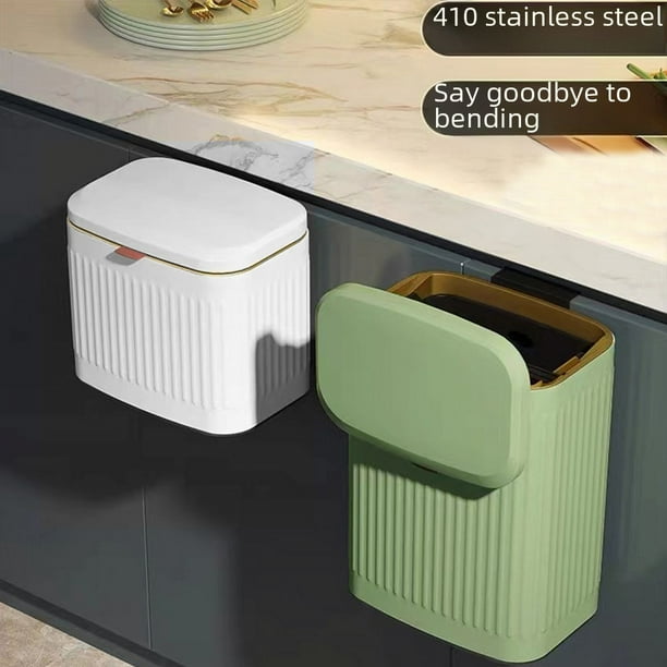 Cubo de basura deslizante para colgar en la pared, para cocina, hogar, oficina, escritorio