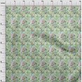 thumbnail image 4 of oneOone Rayon Pear Green Fabric Abstract Floral Craft Projects Decor Fabric Printed By The Yard 56 Inch Wide-1ra, 4 of 5