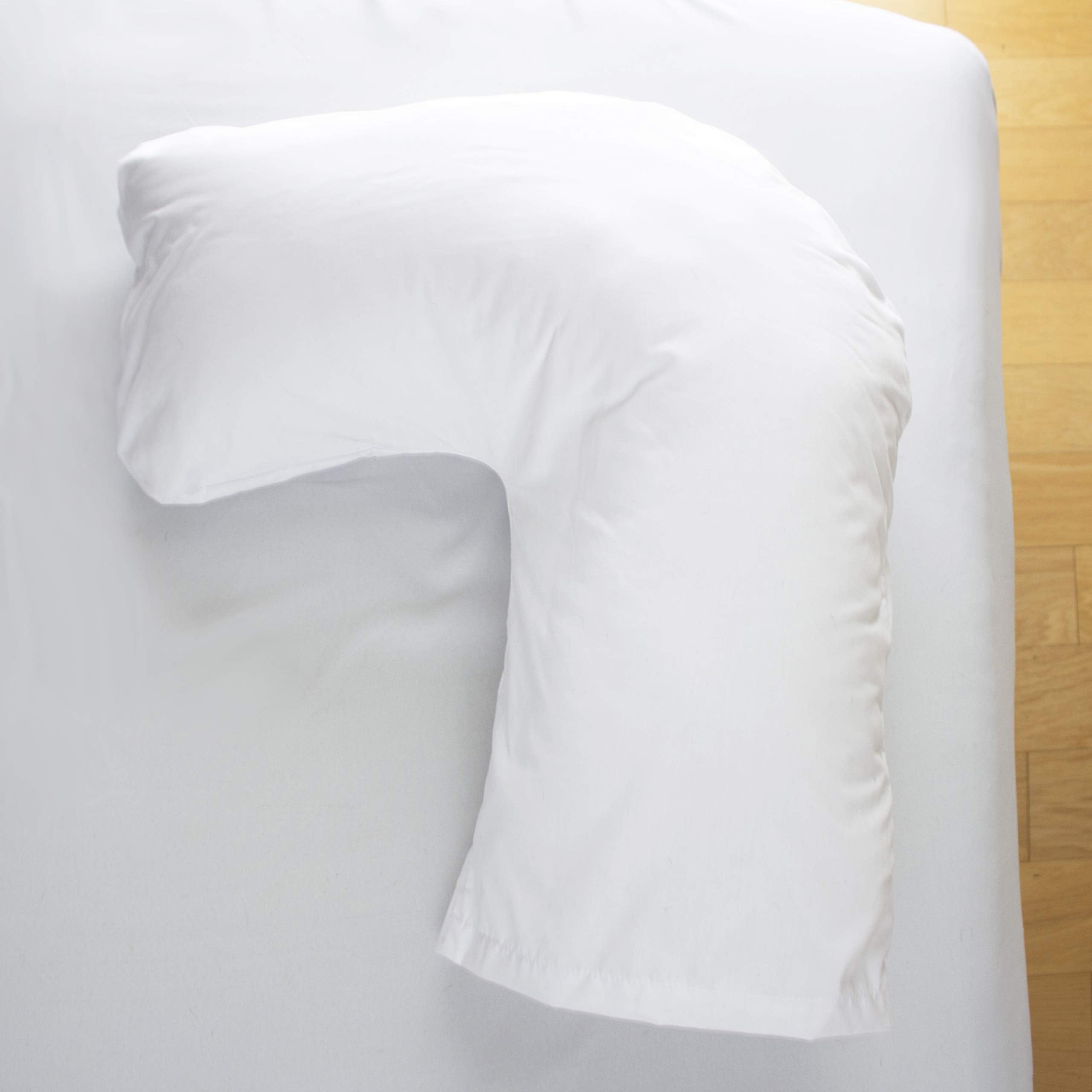 U-Shaped Side Sleeping Pillow for Neck and Shoulder Pain Relief with Ear Hole, Back, Hip, and Sciatica Support, Pregnancy Side Sleeper Pillow 30"x20"x6"