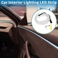 thumbnail image 2 of Unique Bargains 2m EL Wire Cable LED Glow String Light Car Interior Lighting Strip Flexible Neon Light for Car Decoration USB(5V) Ice Blue, 2 of 7