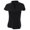 Black, variant on Kustom Kit Ladies Corporate Short Sleeve V-Neck Mandarin Collar Top
