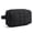 Black, variant on Toiletry Bag for Travel, Small Makeup Cosmetic Bag with Double Zippers & Handle, Water Resistant Shaving Pouch Organizer Dopp Kit for Toiletries Accessories, Black (Grid Quilted)