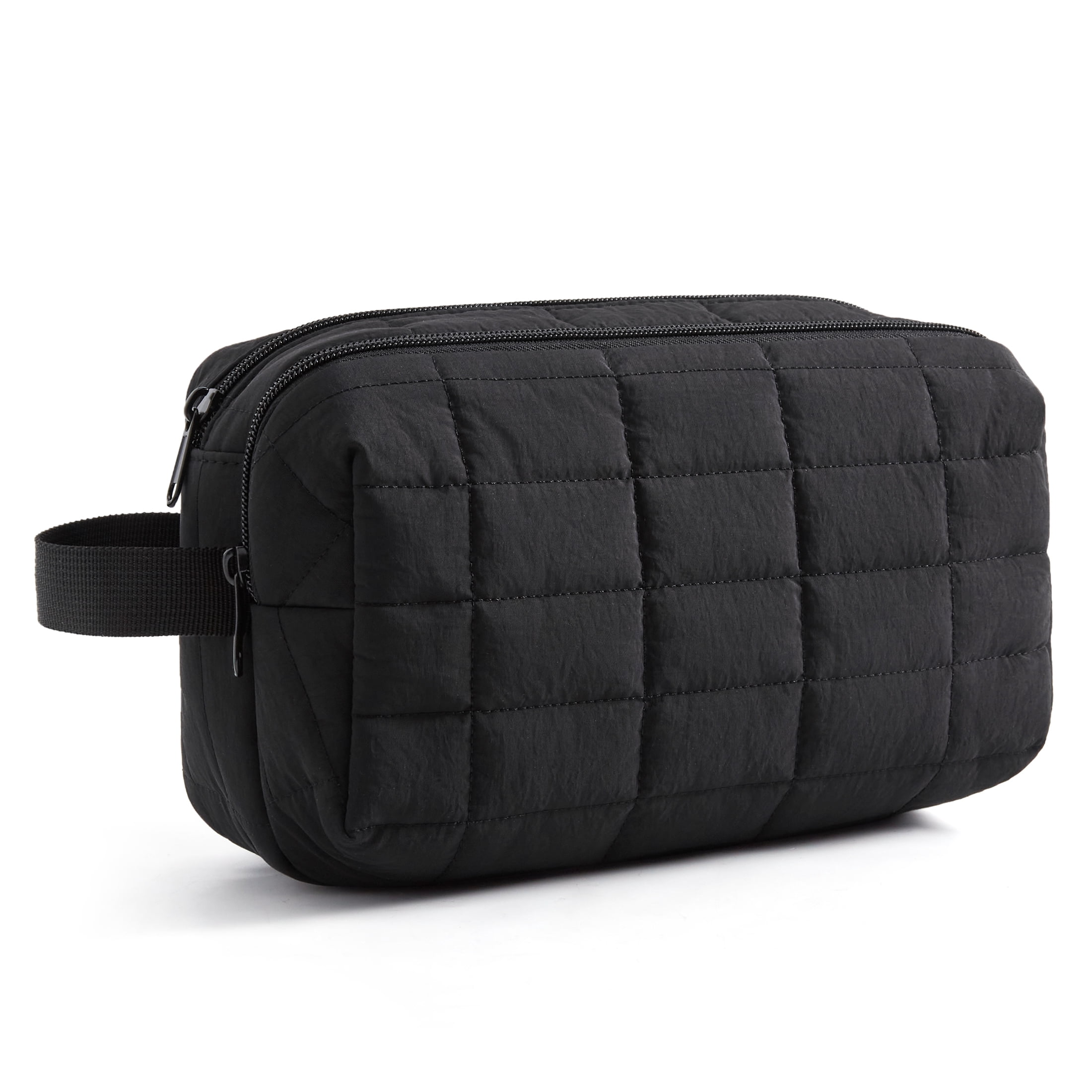 Bagsmart Travel Toiletry Bag, Grid Quilted Black photo 1