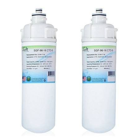 Swift Green Filters SGF-96-16 CTO-B Compatible Commercial Water Filter for EV9617-36, Made in USA (Pack of 2)