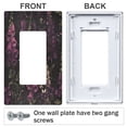 thumbnail image 3 of Yayeee Rocker Switch Wall Plate 1-Gang 4.6"x2.9" Home Decorative Outlet Cover, Dark Purple Floral Pattern, 3 of 6