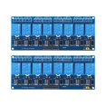 thumbnail image 1 of 2Pcs Relay Module 8 Channel PLC Optocoupler Isolation Board Accessory for PIC AVR 51, 1 of 4