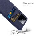 thumbnail image 4 of For Xiaomi 14 Hard PC + Cloth Mobile Phone Case Shockproof Cover with Dual Card Holder, 4 of 5