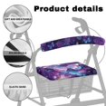 thumbnail image 5 of POLERO Dust Cover Walker Covers for Outdoor, Polyester Fabric Soft Removable Rollator Seat Cover, Galaxy Butterfly Print, 5 of 10