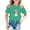 Green, variant on Toddler Girl Shirts 18-24 Months Round Neck Cartoon Print Short-Sleeve T-Shirt Trendy Holidays Tops Shirts for Kids, Orange