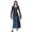 D31 Blue, variant on Likimi Hallowmas Dress For Women Dress Up Floral Print Hooded Stage Show Halloween Costumes For Performance Fashionable Cosplay Dresses Size L