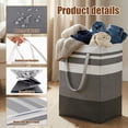 thumbnail image 4 of 2 Pack Extra Large Laundry Basket, Waterproof & Collapsible Laundry Hamper with Heavy-Duty Handles, Freestanding Hamper for Clothes, Toys, Towels in Home Dorm, 4 of 8