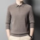 thumbnail image 3 of [Lavable] [Suéter de lujo a máquina para hombre de lana 2024 Otoño e invierno Nuevo polo de solapa de lana pura, 3 of 5
