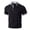Black, variant on Mens Polo foreign Trade Collared Contrast Color Short Sleeve Mens Summer Tops,Navy,M