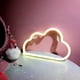 thumbnail image 3 of Luz de neón, letrero LED de nube, lámparas de luz, letreros de amor, labios, lámpara, decoración de pared para Navidad, fiesta de cumpleaños, habitación infantil, sala de estar, decoración de boda (bl, 3 of 5