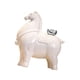 thumbnail image 5 of Figura de caballo decorativa Feng Shui para oficina, repisa de la chimenea, dormitorio, armario, Lingote blanco con plata, 5 of 9