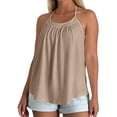 thumbnail image 2 of Tank Tops with Built in Bras for Women, Loose Fit Flowy Cami Top,2XL, 2 of 8