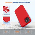thumbnail image 4 of Funda Miracase para iPhone 12 y 12 Pro silicona liquida proteccion contra caidas 6.1 pulgadas, 4 of 5