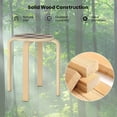 thumbnail image 5 of Topcobee Set of 4 18 Inch Stackable Bentwood Dining Chairs with Round Top, Chairs for Dining Table, Kitchen Chairs-Natural, 5 of 6