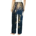 thumbnail image 3 of Xecao Happy New Year 2024 (3) Women's Straight Lounge Pajama Pants: The Epitome of Relaxed Sleepwear, 3 of 9