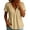 Beige——Back to Shool Outfits for Women, variant on Womens Babydoll Tops Short Sleeve V Neck Cotton Linen Tunics Casual Rolled Up Flowy Blouses Pink L